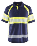 Blaklader Poloshirts 33381051 HiVis marineblauw-geel(8933)
