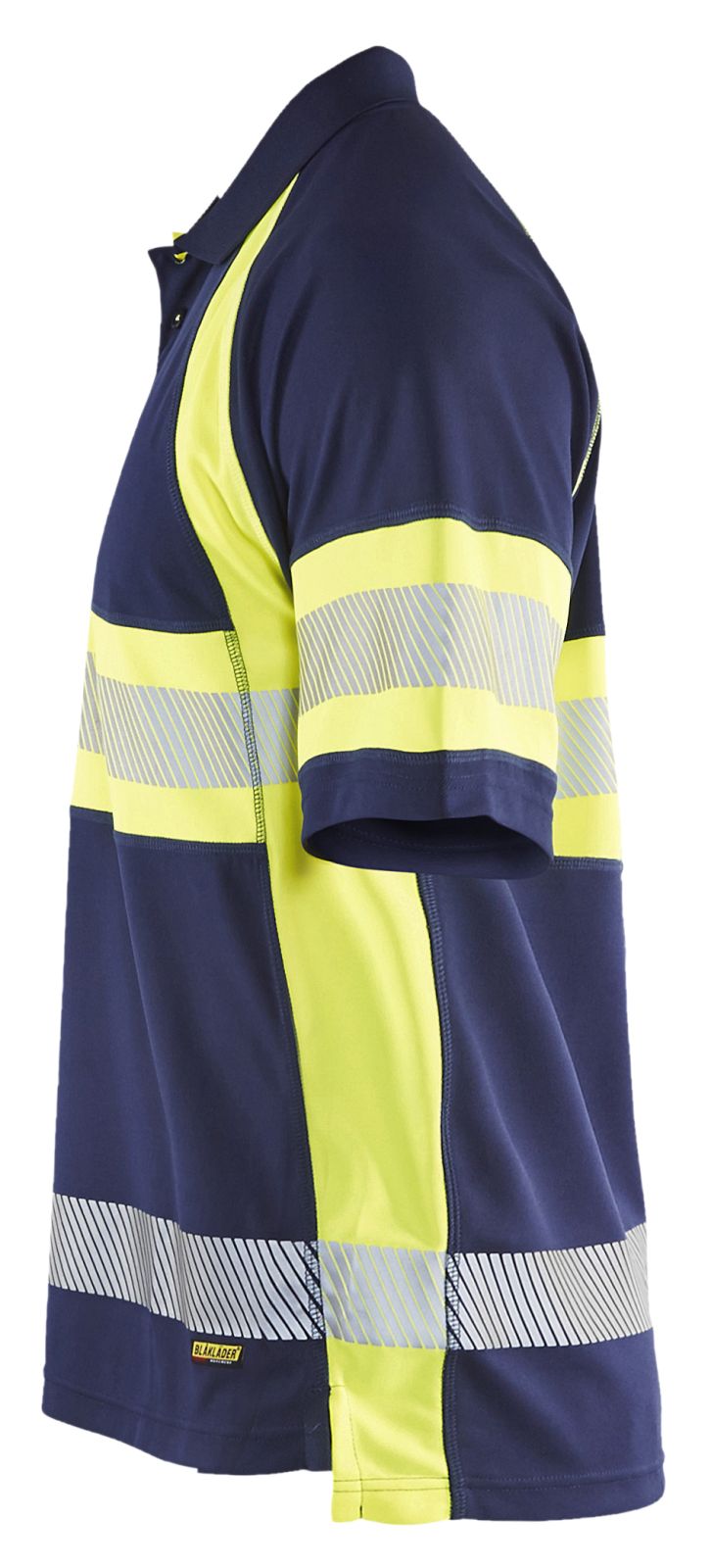 Blaklader Poloshirts 33381051 HiVis marineblauw-geel(8933)