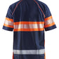Blaklader Poloshirts 33381051 HiVis marineblauw-oranje(8953)