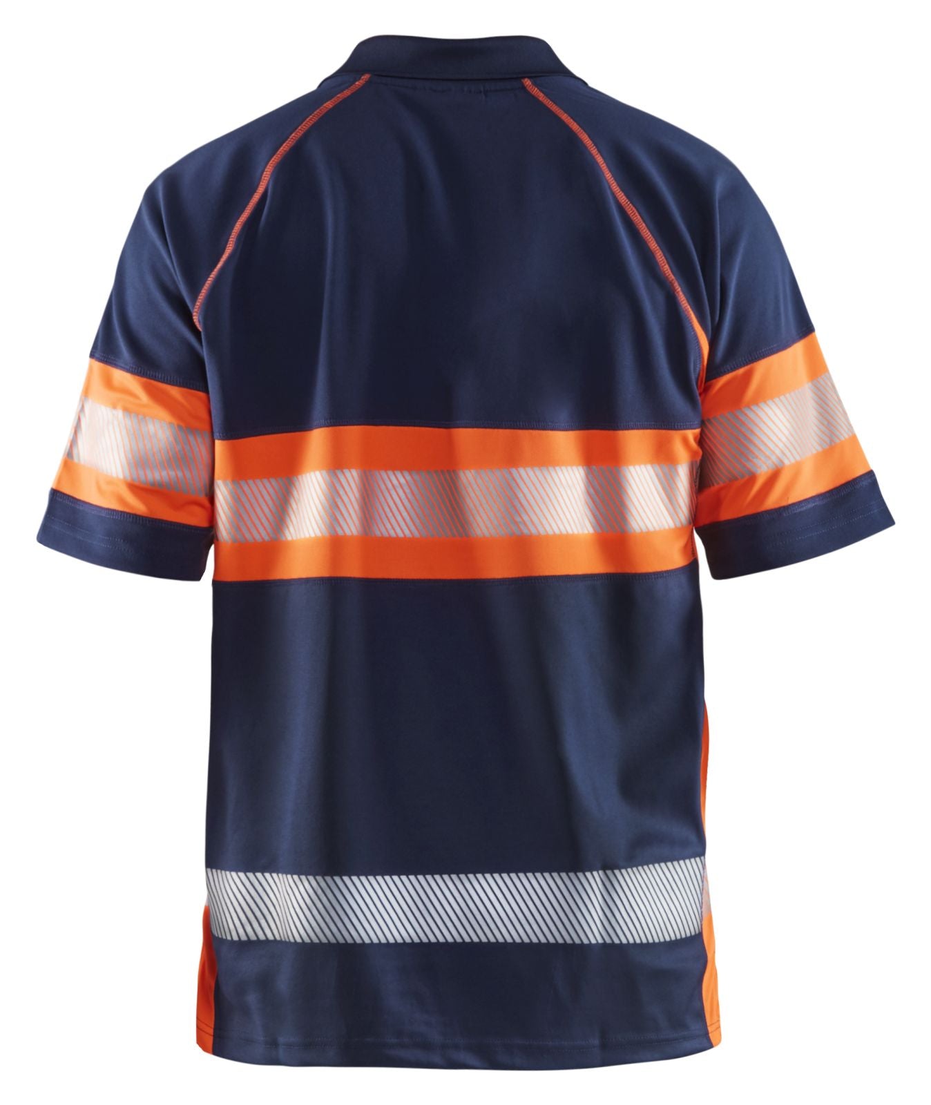 Blaklader Poloshirts 33381051 HiVis marineblauw-oranje(8953)
