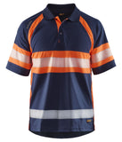 Blaklader Poloshirts 33381051 HiVis marineblauw-oranje(8953)