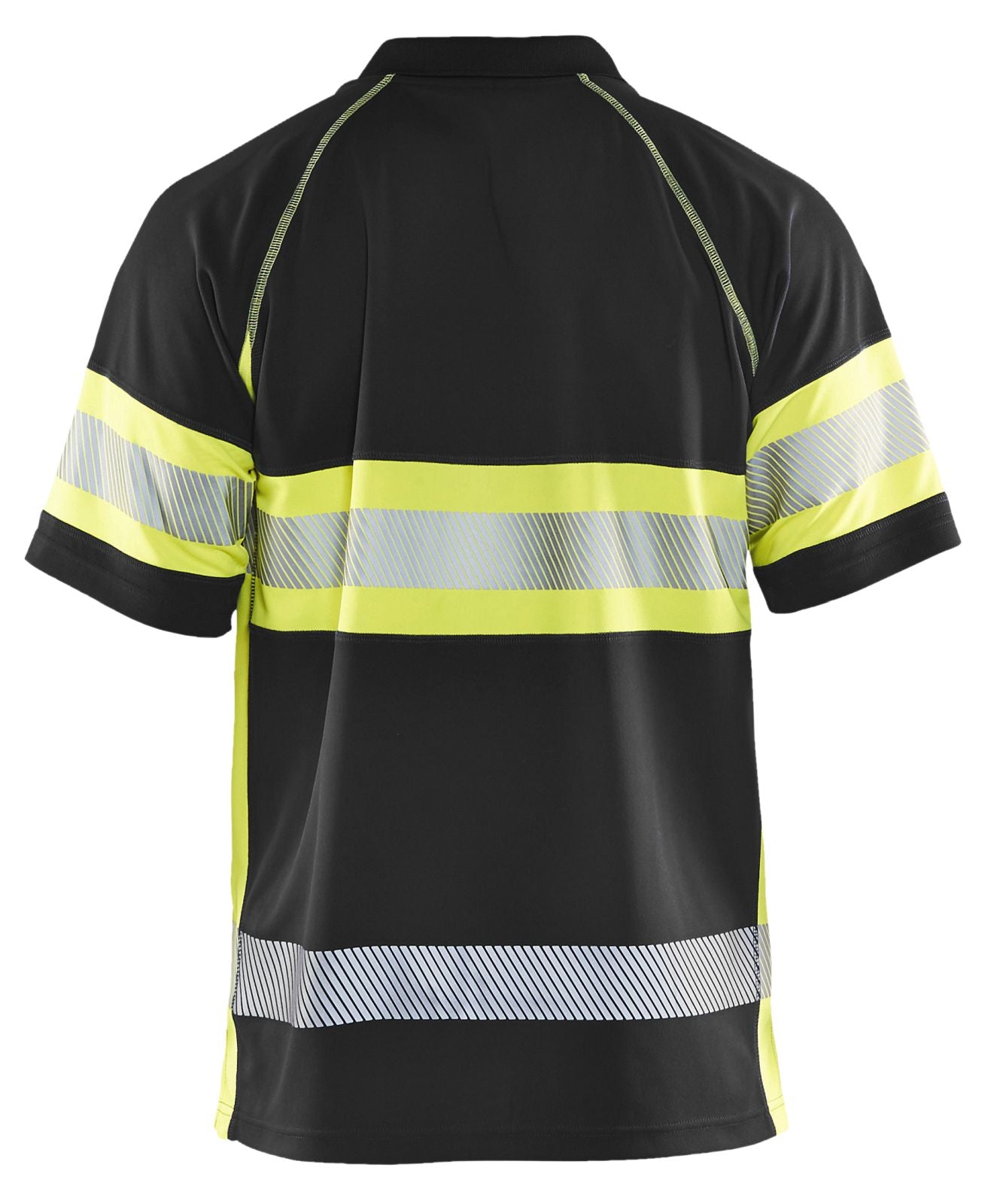 Blaklader Poloshirts 33381051 HiVis zwart-geel(9933)
