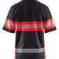Blaklader Poloshirts 33381051 HiVis zwart-fluo rood(9955)