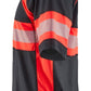 Blaklader Poloshirts 33381051 HiVis zwart-fluo rood(9955)
