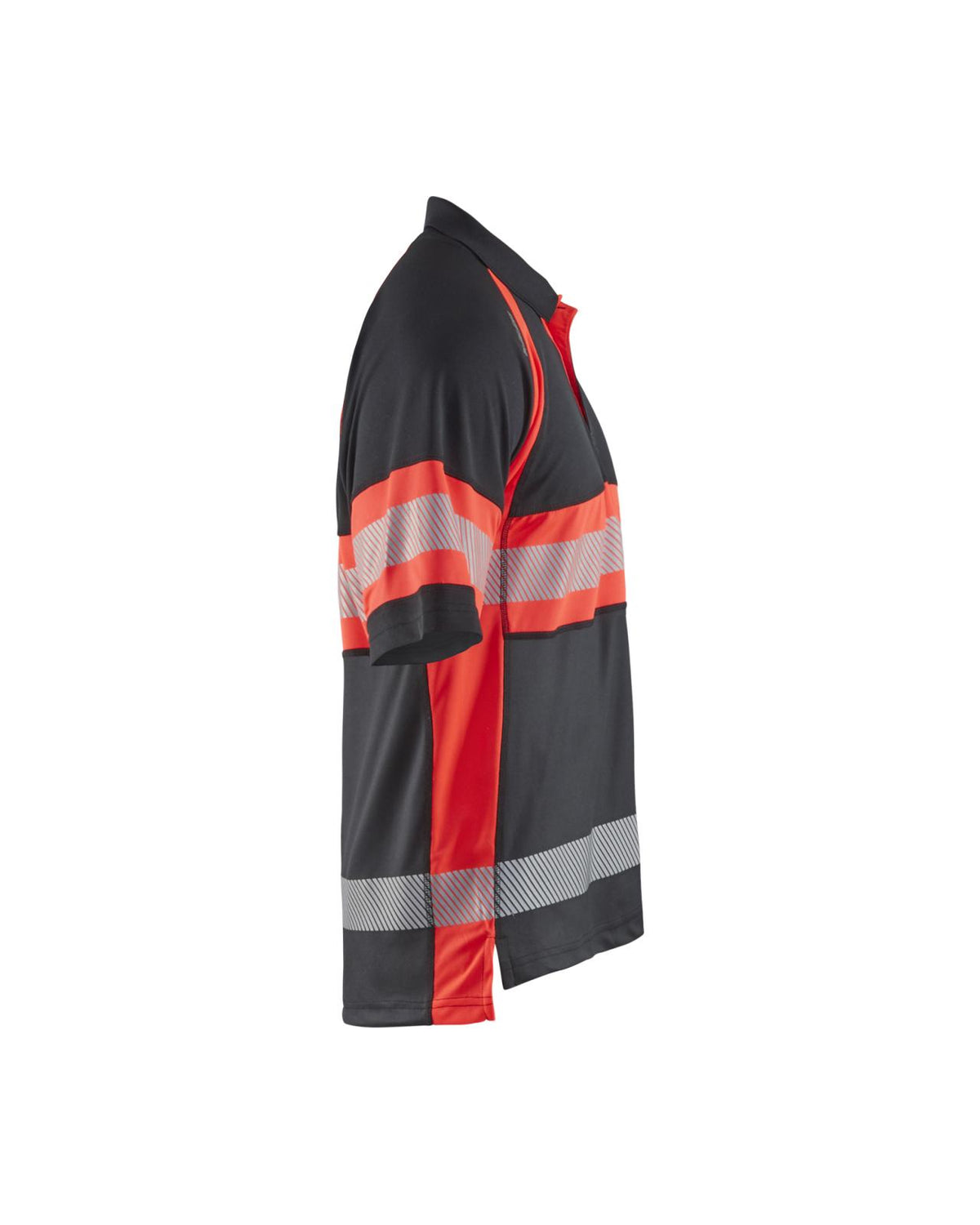 Blaklader Poloshirts 33381051 HiVis zwart-fluo rood(9955)