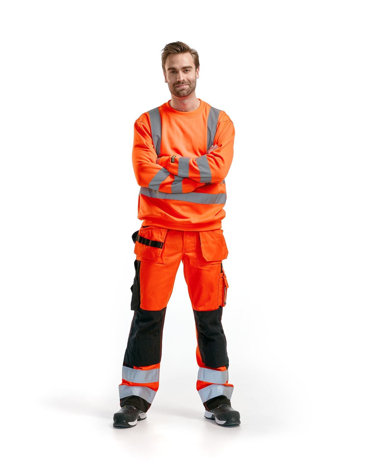 Blaklader Sweaters 33411974 HiVis fluo-rood(5500)