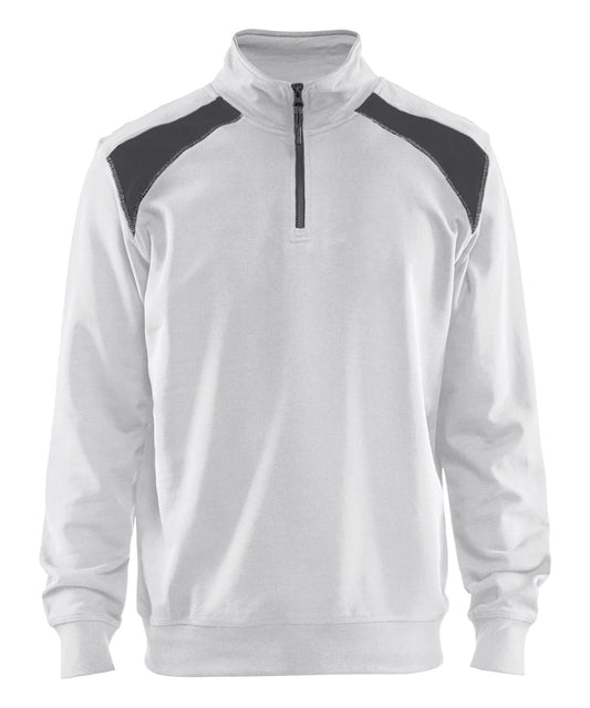 Blaklader sweatershirts 33531158 wit-donkergrijs(1098)