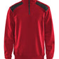 Blaklader Zipsweaters 33531158 rood-zwart(5699)