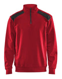 Blaklader Zipsweaters 33531158 rood-zwart(5699)