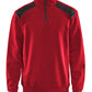 Blaklader Zipsweaters 33531158 rood-zwart(5699)