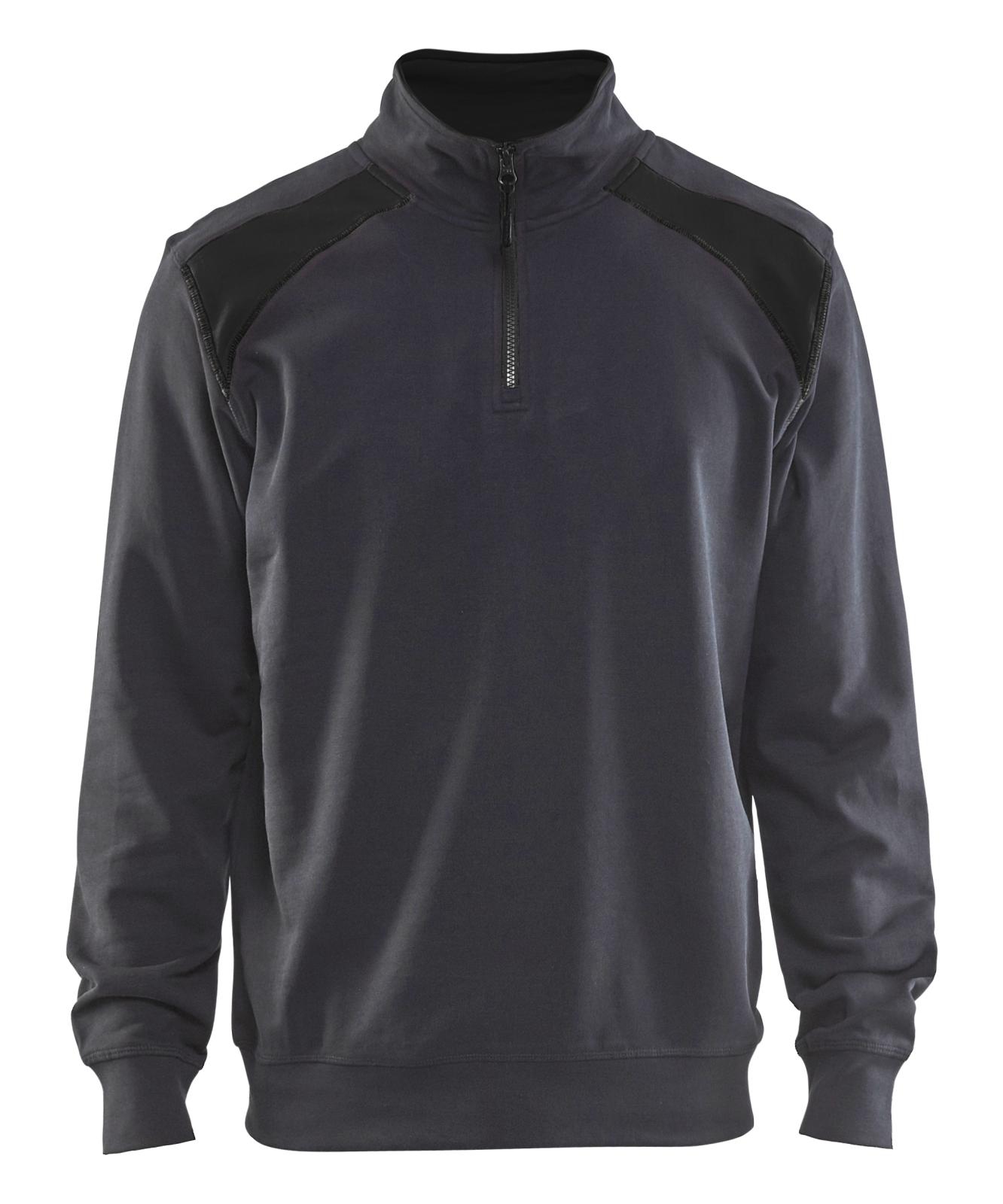 Blaklader Zipsweaters 33531158 midden grijs-zwart(9699)