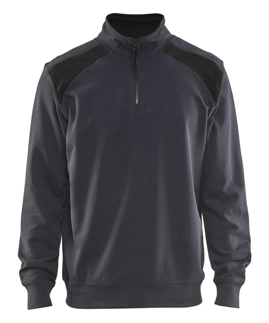 Blaklader Zipsweaters 33531158 midden grijs-zwart(9699)