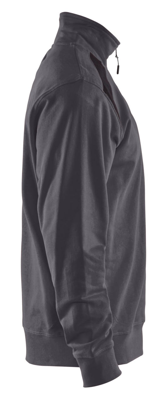 Blaklader Zipsweaters 33531158 midden grijs-zwart(9699)