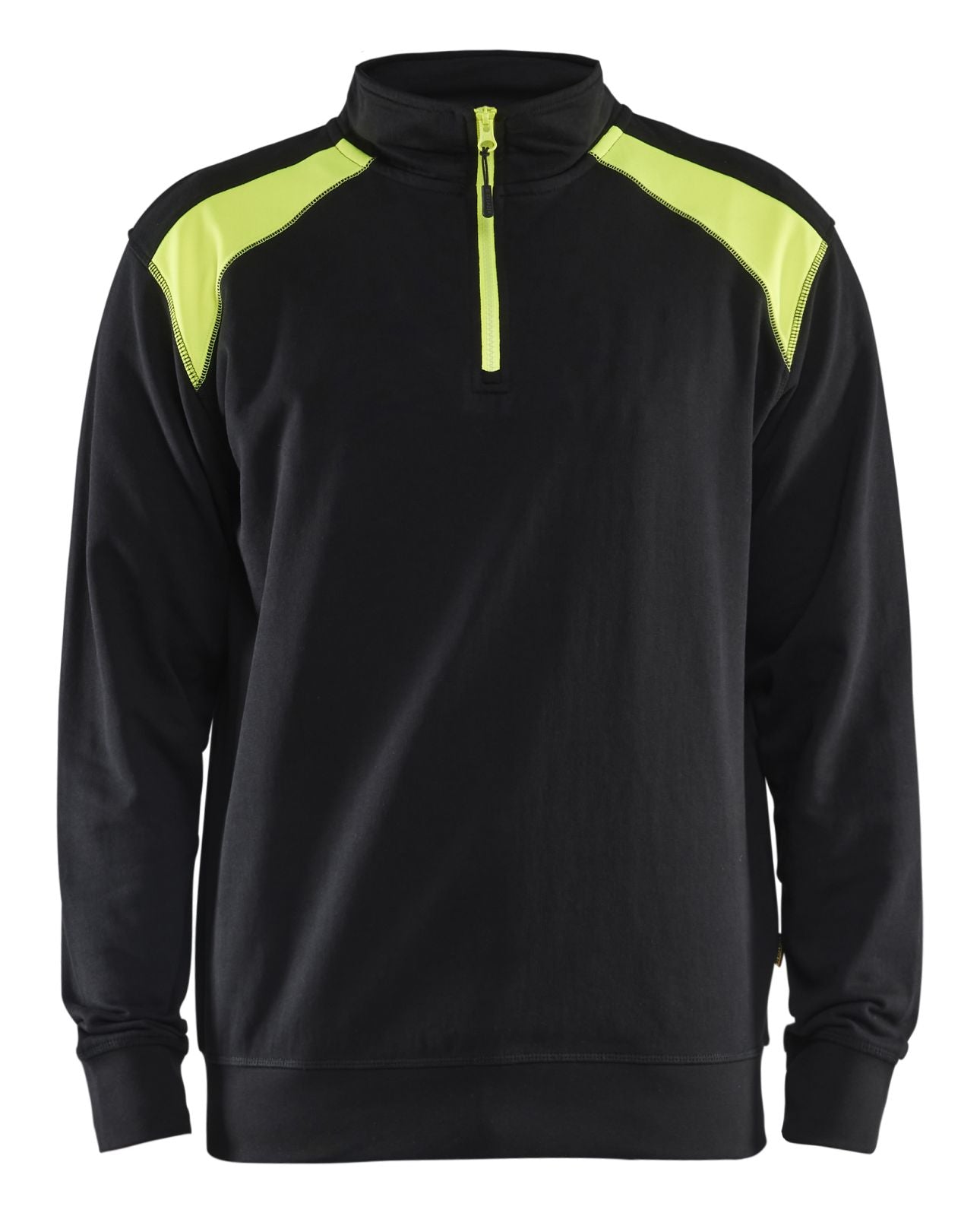 Blaklader Zipsweaters 33531158 zwart-geel(9933)