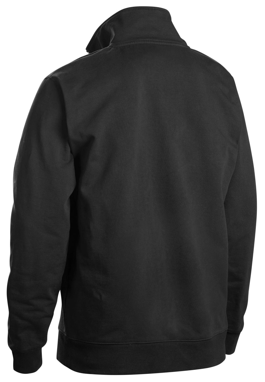 Blaklader Zipsweaters 33531158 zwart-rood(9956)