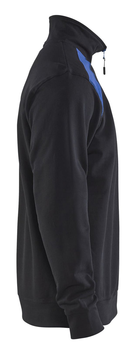 Blaklader Zipsweaters 33531158 zwart-korenblauw(9985)
