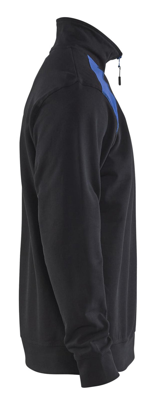 Blaklader Zipsweaters 33531158 zwart-korenblauw(9985)