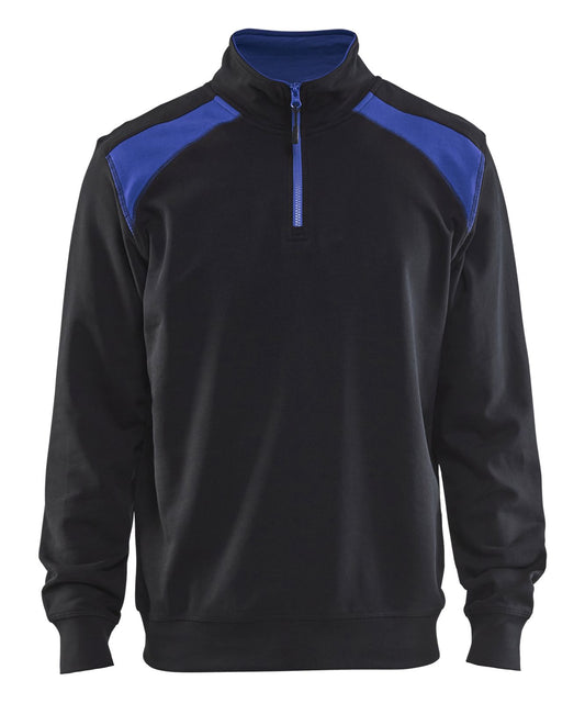 Blaklader Zipsweaters 33531158 zwart-korenblauw(9985)