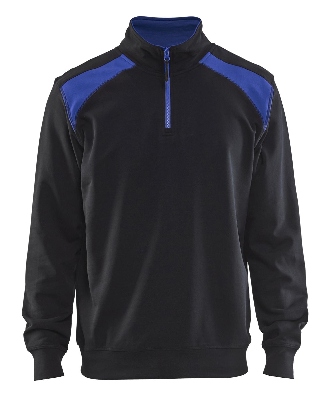 Blaklader Zipsweaters 33531158 zwart-korenblauw(9985)