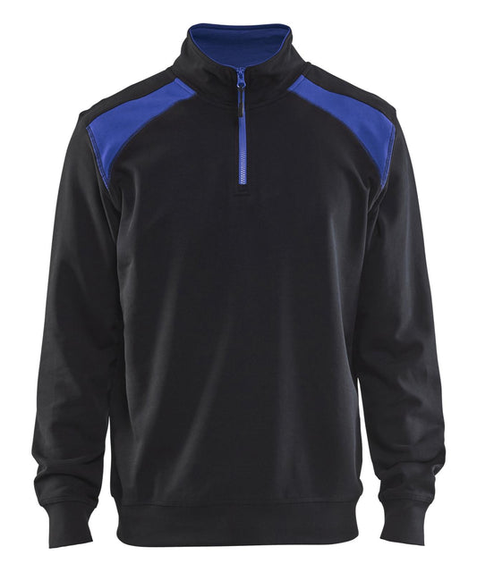 Blaklader Zipsweaters 33531158 zwart-korenblauw(9985)