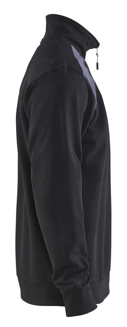 Blaklader Zipsweaters 33531158 zwart-grijs(9994)