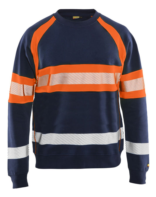 Blaklader Sweaters 33591158 HiVis marineblauw-oranje(8953)