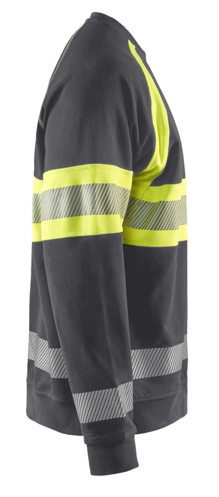 Blaklader Sweaters 33591158 middelgrijs-fluo geel(9633)