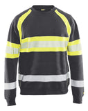 Blaklader Sweaters 33591158 middelgrijs-fluo geel(9633)
