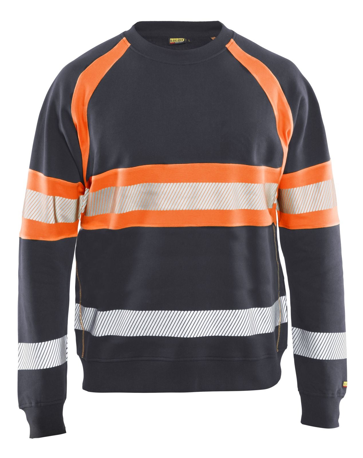 Blaklader sweatershirts 33591158 middelgrijs-fluo-oranje(9653)