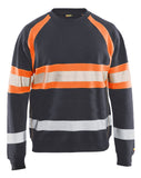 Blaklader Sweaters 33591158 middelgrijs-fluo-oranje(9653)