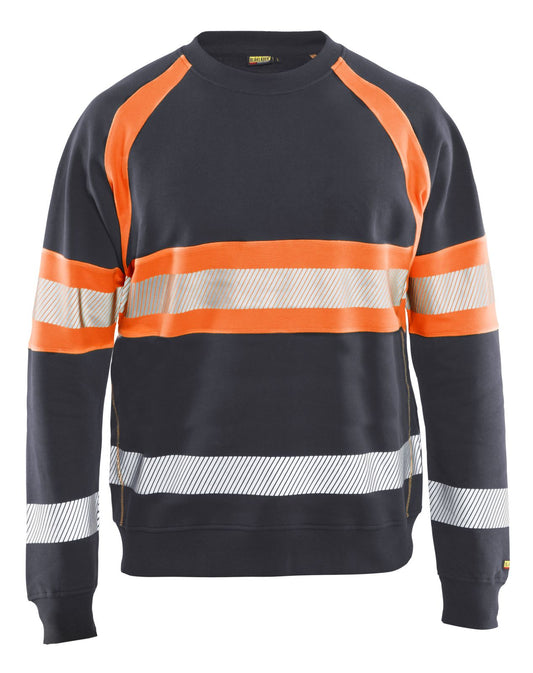 Blaklader sweatershirts 33591158 middelgrijs-fluo-oranje(9653)
