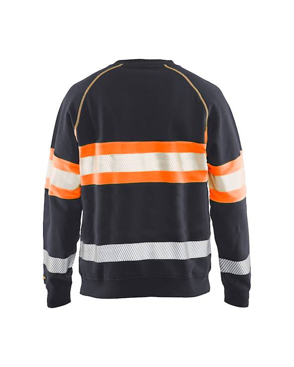 Blaklader sweatershirts 33591158 middelgrijs-fluo-oranje(9653)