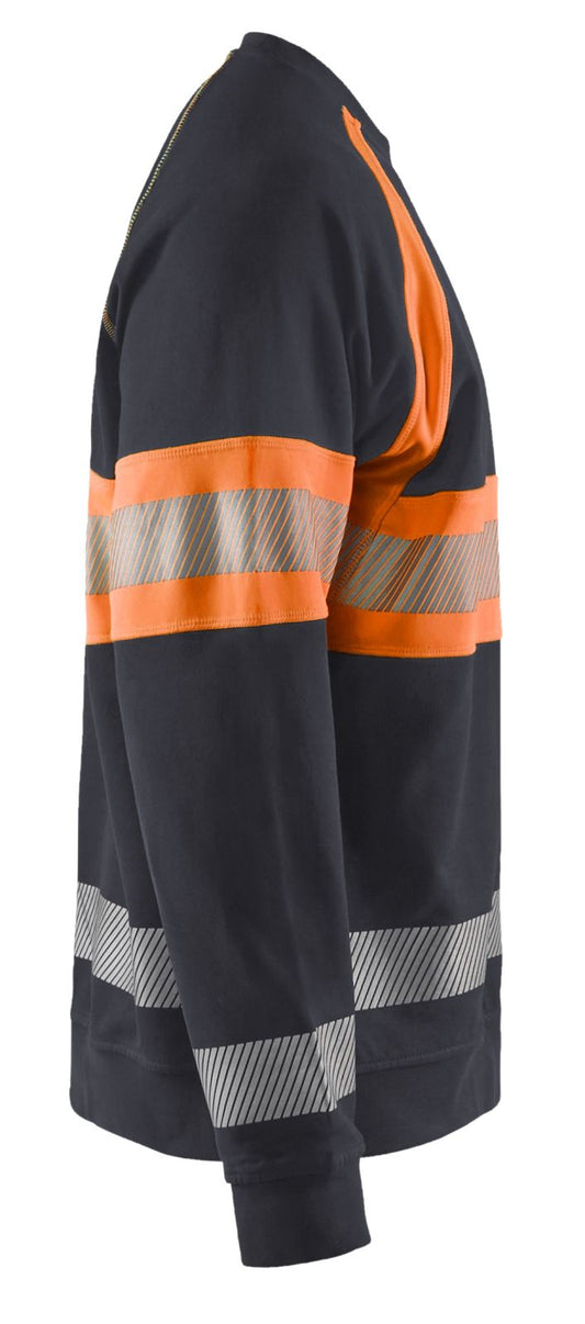 Blaklader Sweaters 33591158 middelgrijs-fluo-oranje(9653)