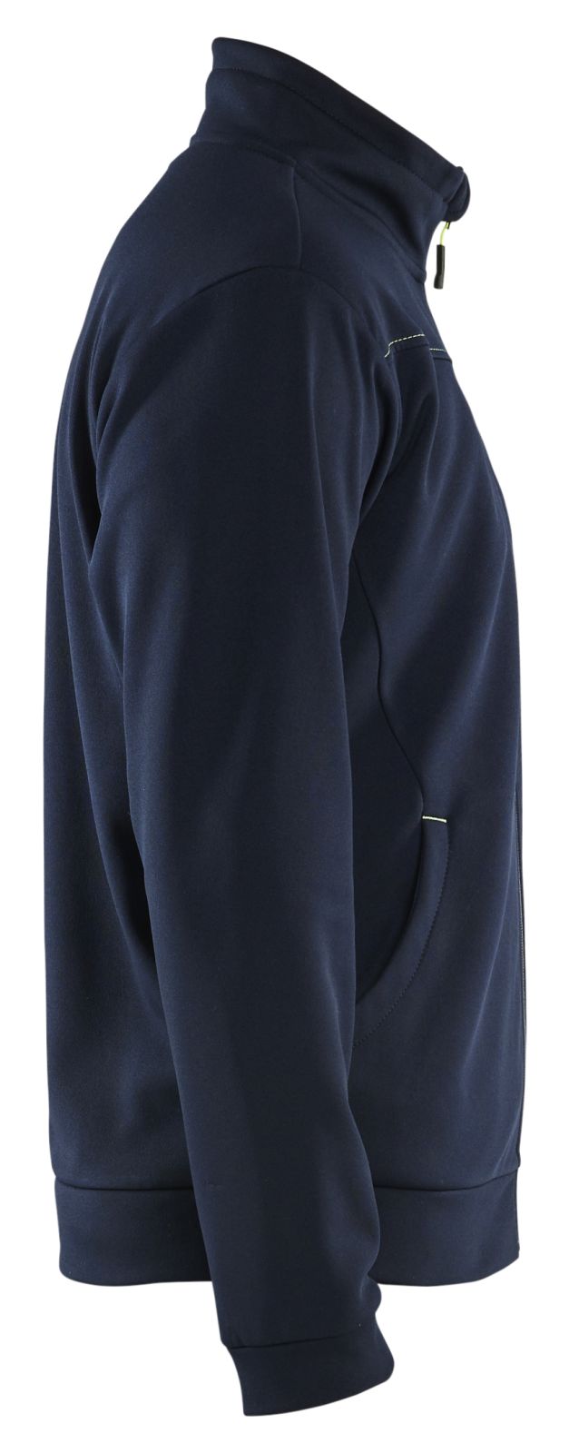 Blaklader Service Sweaters 33622526 rits donker marineblauw-fluo geel(8633)