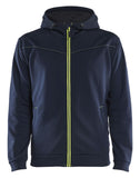 Blaklader Profiel Hoodie 33632526 rits donker marineblauw-fluo geel(8633)