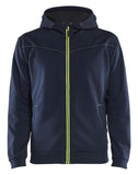 Blaklader Profiel Hoodie 33632526 rits donker marineblauw-fluo geel(8633)