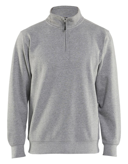 Blaklader Profiel Sweatshirt 33651157 Jersey (1/2 Rits) grijs melee(9000)