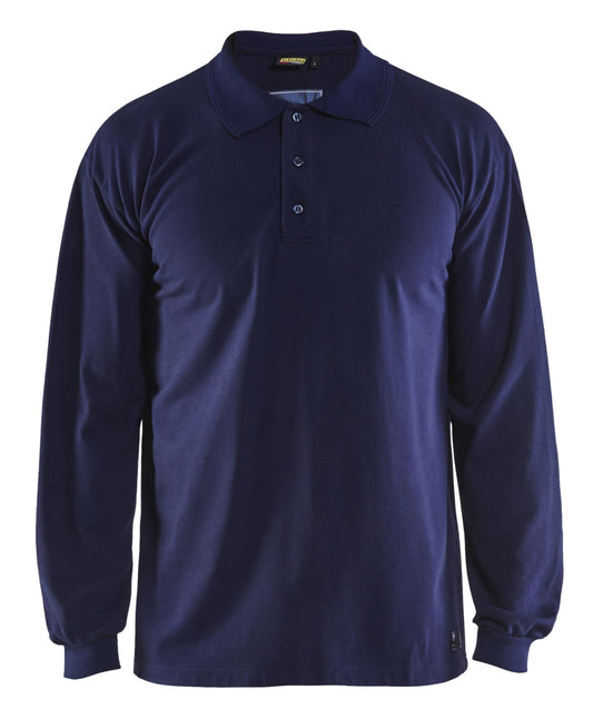 Blaklader Vlamvertragend Poloshirt 33741741 Piqué lange mouwen antistatisch vlamwerend marineblauw(8900)