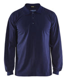Blaklader Vlamvertragend Poloshirt 33741741 Piqué lange mouwen antistatisch vlamwerend marineblauw(8900)