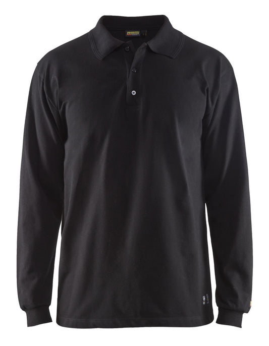 Blaklader Vlamvertragend Poloshirt 33741741 Piqué lange mouwen antistatisch vlamwerend zwart(9900)