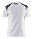Blaklader t-shirts 33791042 wit-donkergrijs(1098)
