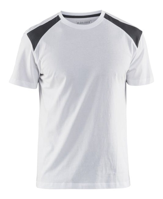 Blaklader t-shirts 33791042 wit-donkergrijs(1098)