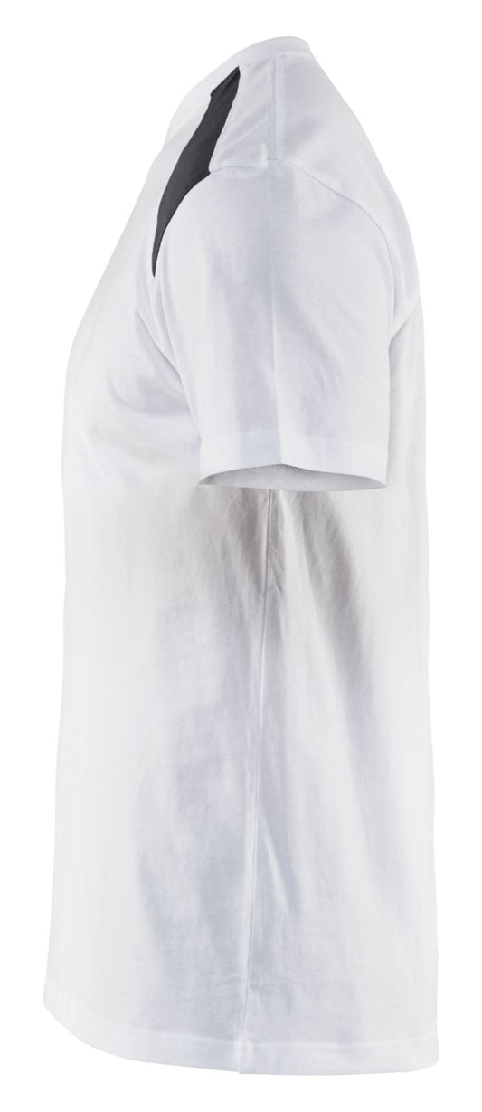Blaklader t-shirts 33791042 wit-donkergrijs(1098)