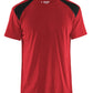 Blaklader T-shirts 33791042 rood-zwart(5699)