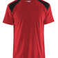 Blaklader T-shirts 33791042 rood-zwart(5699)