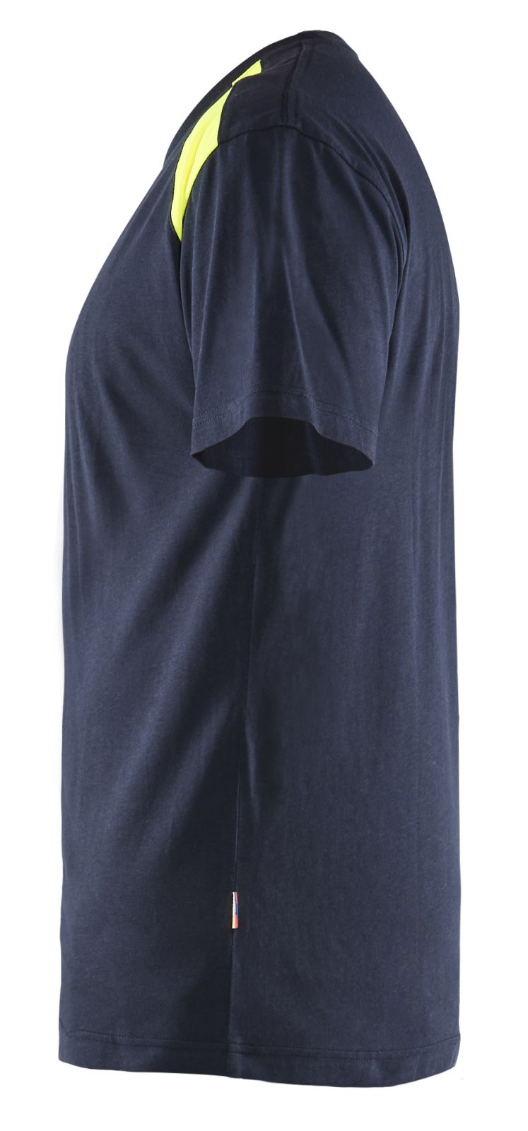 Blaklader Bi-Colour t-shirts 33791042 donker marineblauw-fluo geel(8633)