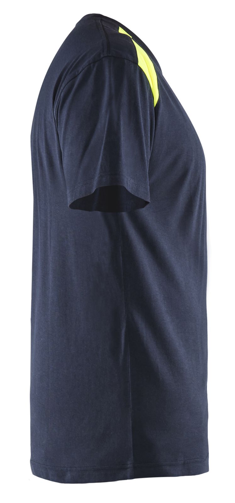 Blaklader Bi-Colour t-shirts 33791042 donker marineblauw-fluo geel(8633)