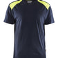 Blaklader Bi-Colour t-shirts 33791042 donker marineblauw-fluo geel(8633)