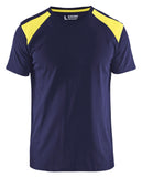 Blaklader T-shirts 33791042 marineblauw-geel(8833)