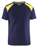Blaklader T-shirts 33791042 marineblauw-geel(8833)